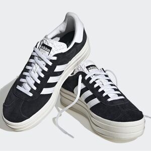 Adidas Women's Black and White Sneakers